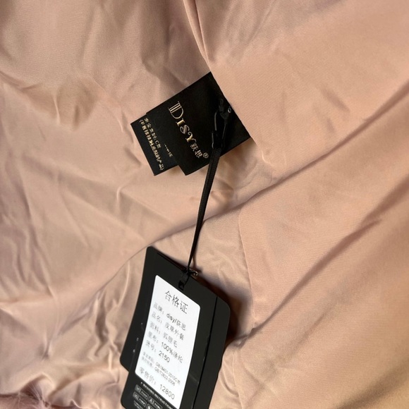 Women's Pink Teddy Jacket real Fox fur - Picture 3 of 5